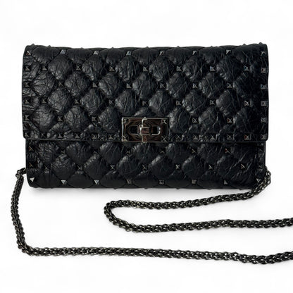 Valentino - Sac Crossbody clutch Rockstud Noir