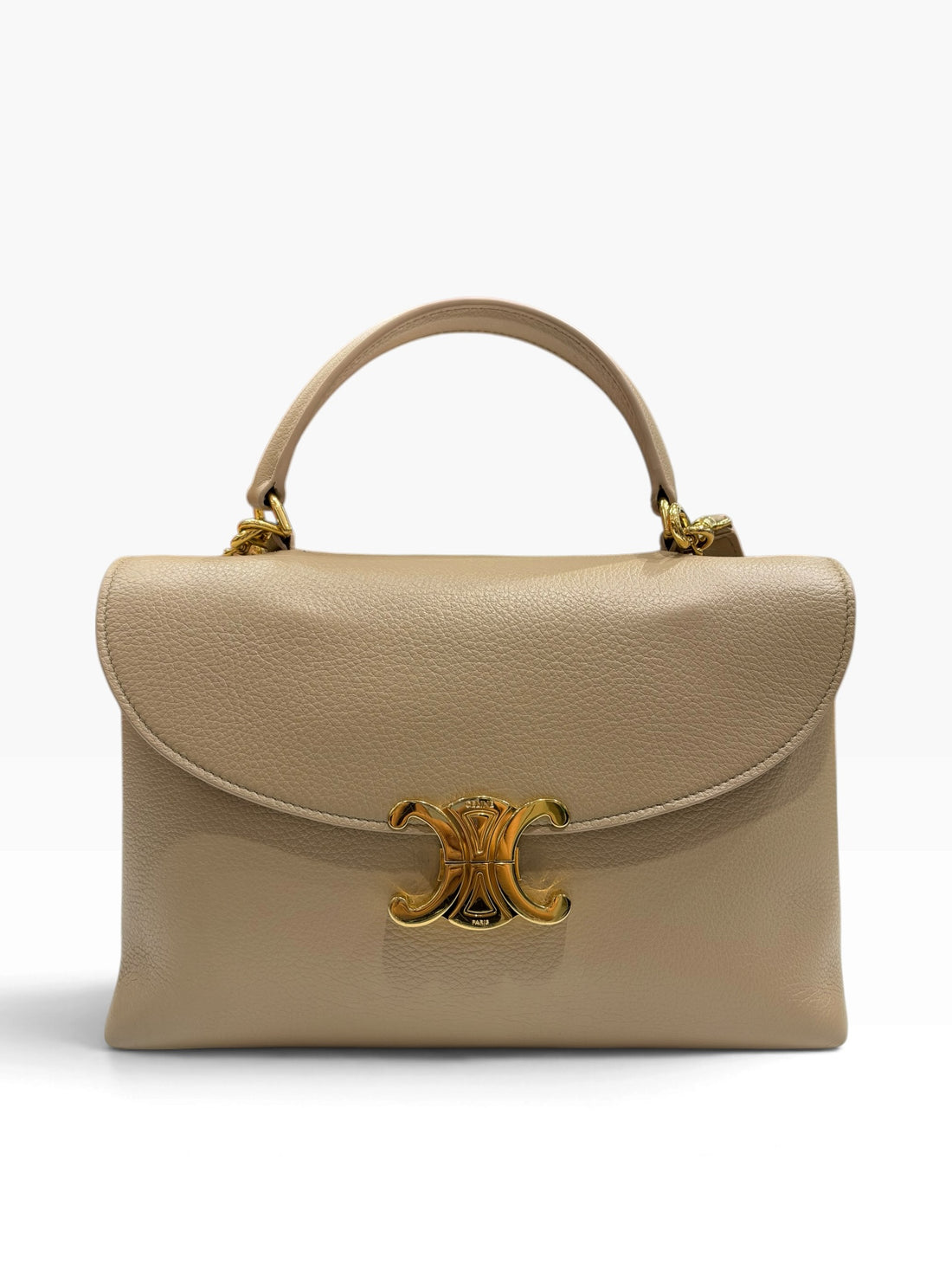 Céline - Sac nano triomphe taupe marron