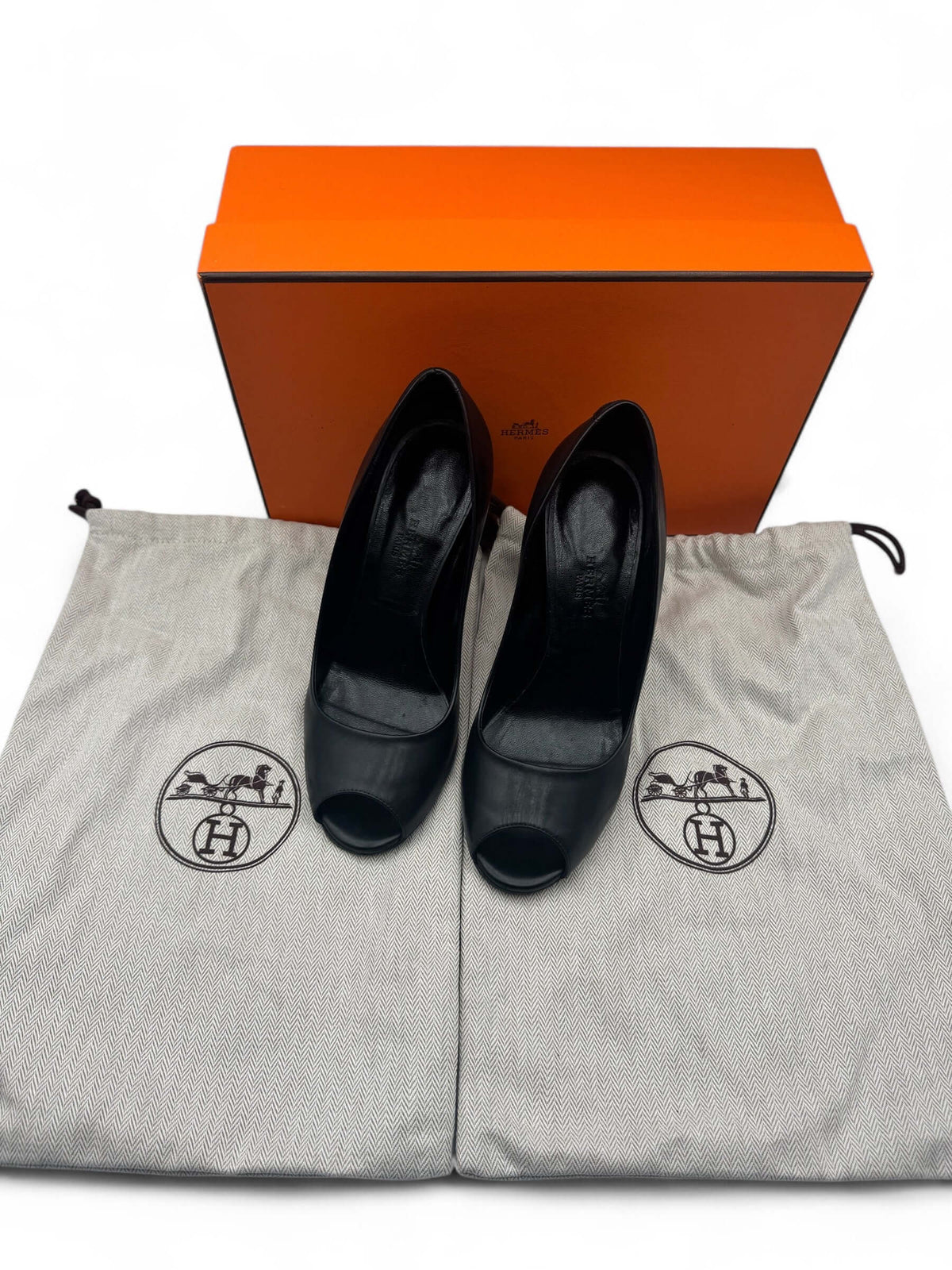 Hermès - Décolleté nere T36