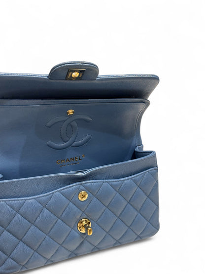 Chanel - Sac timeless small classique 23 bleu