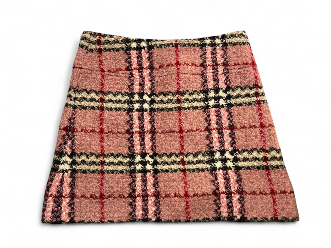 Burberry – Plissierter Baumwollrock Check T34