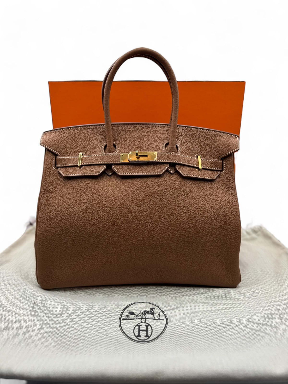 Hermès - Borsa Birkin 35 oro