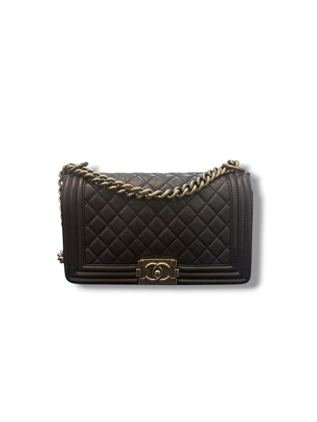 Chanel - Sac Classique Boy bleu marine