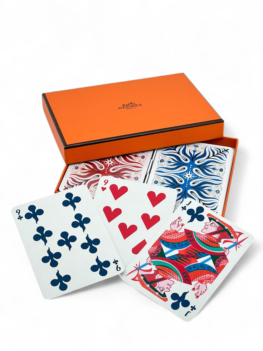 Hermès - Satz mit 2 Kartenspielen