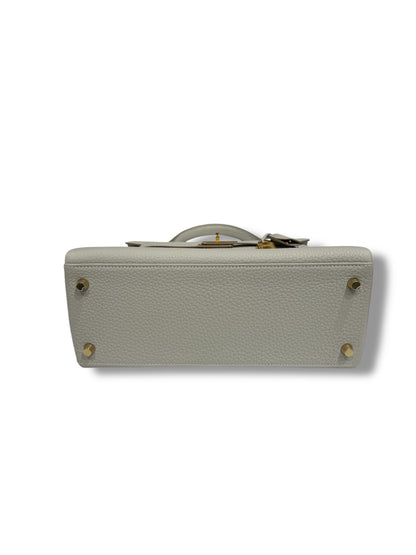 Hermès - Sac Kelly 28 Gris perle GHW
