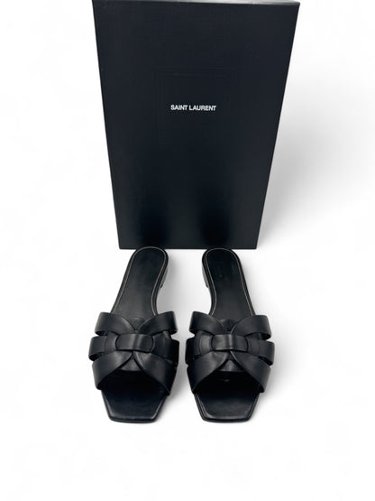 Saint Laurent - Sandale Mules noir