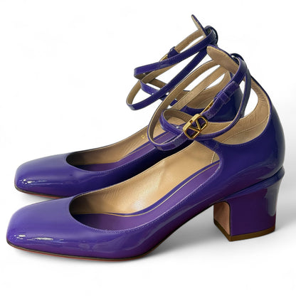 Valentino - Ballerines cuir vernis T.39
