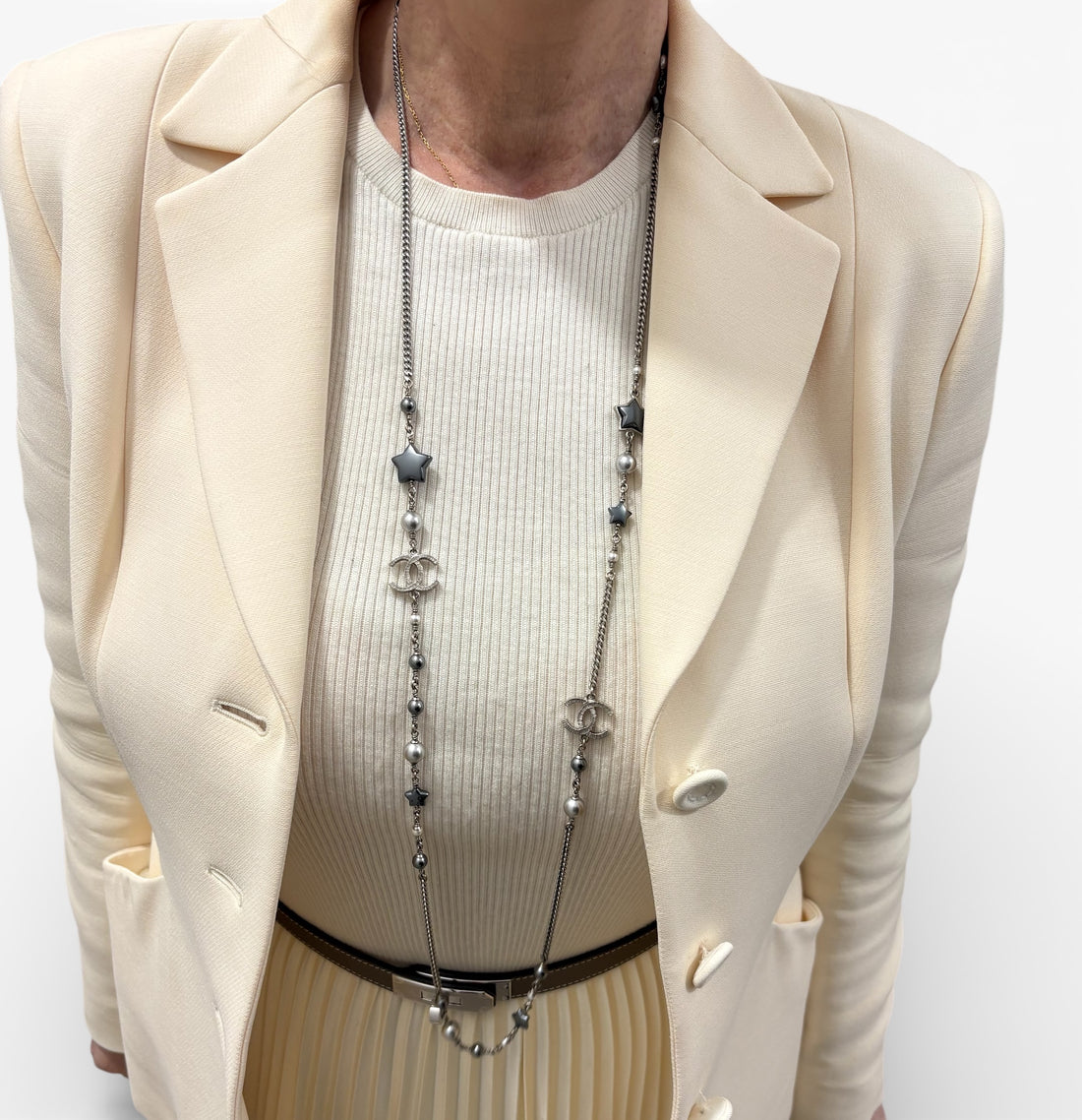 Chanel - Sautoir en perle avec étoile