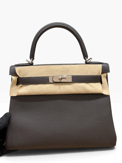 Hermès - Sac Kelly 28 Bai Brun