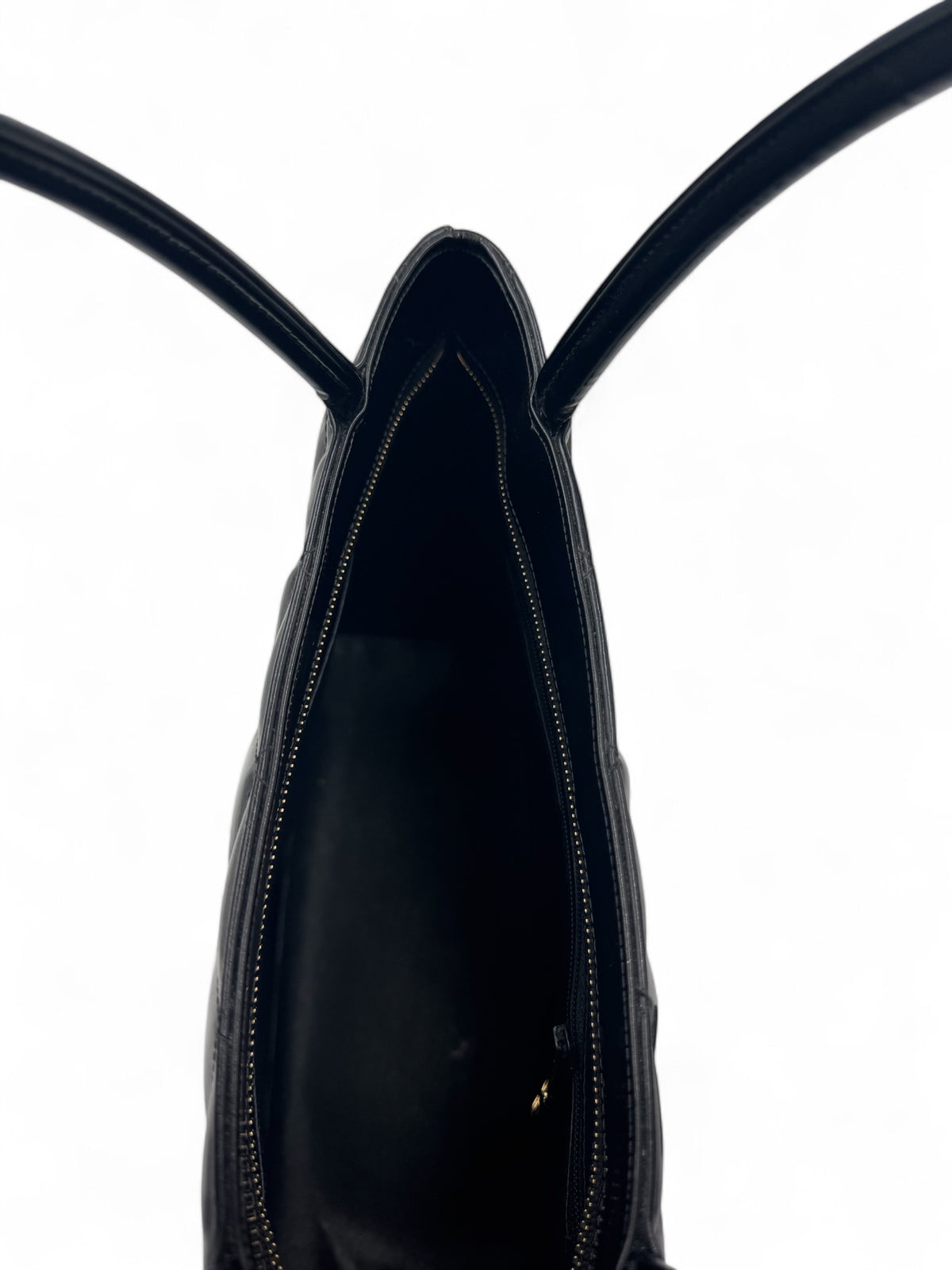 Chanel - Cabas Médaillon schwarz lackiert