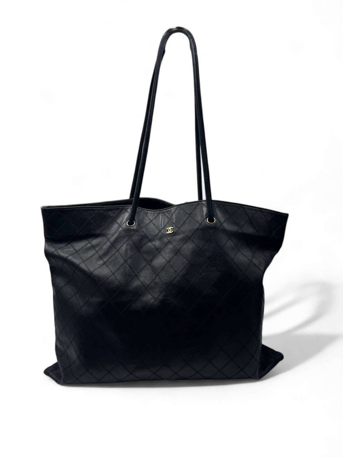Chanel - Borsa cabas shopping nera
