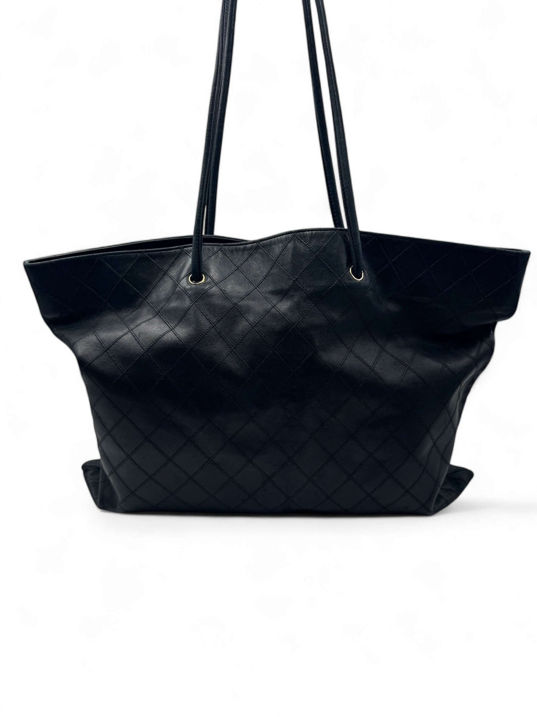 Chanel - Borsa cabas shopping nera