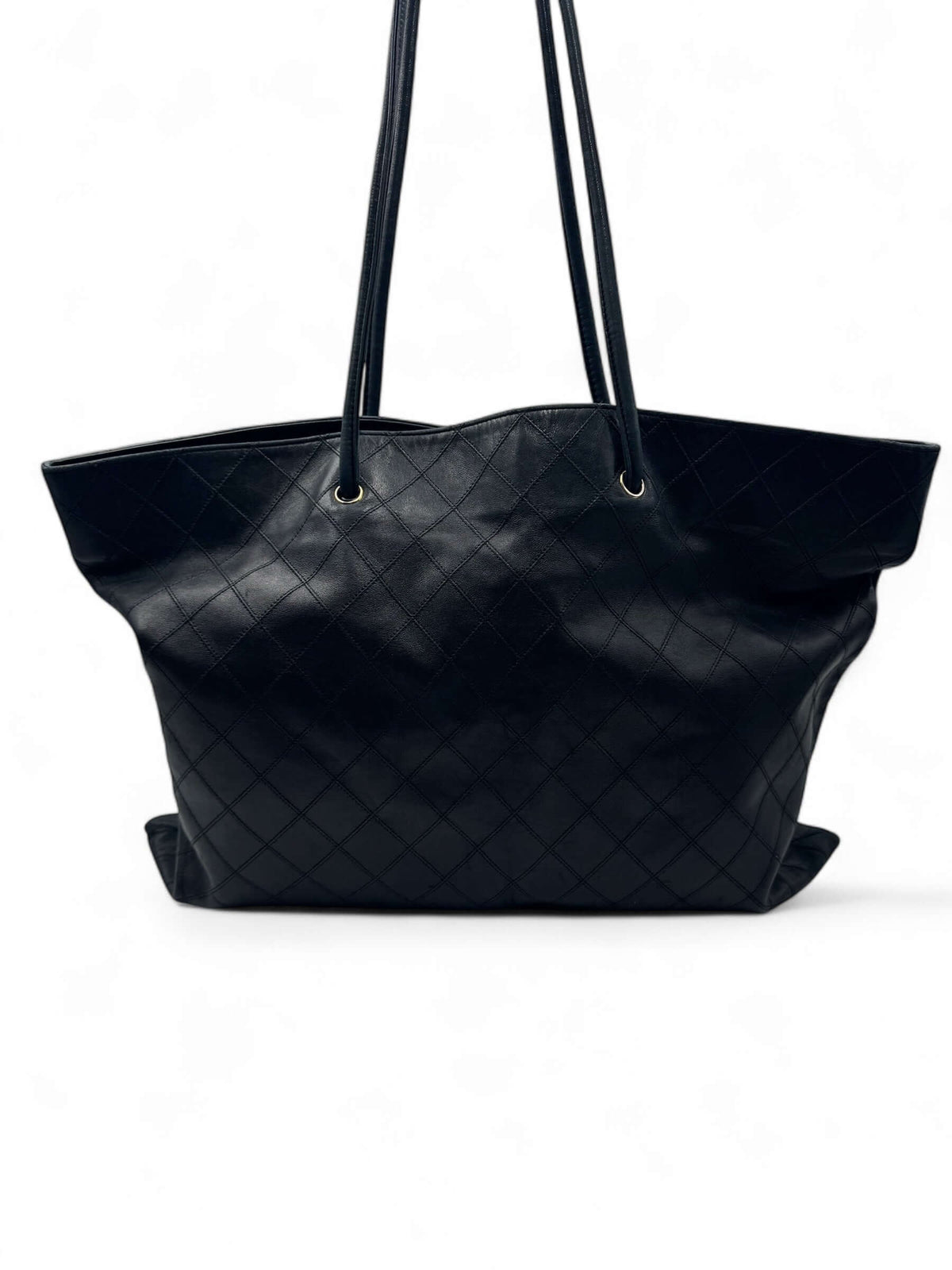 Chanel - Borsa cabas shopping nera