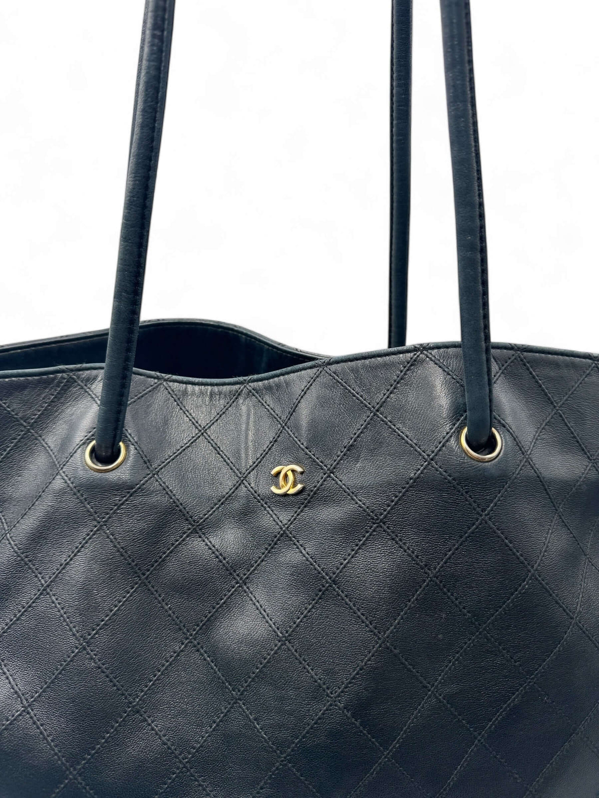 Chanel - Borsa cabas shopping nera