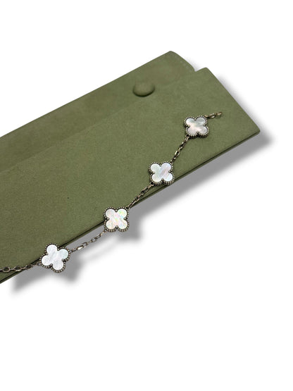 Van Cleef - Bracelet Vintage Alhambra 5 motifs Nacre