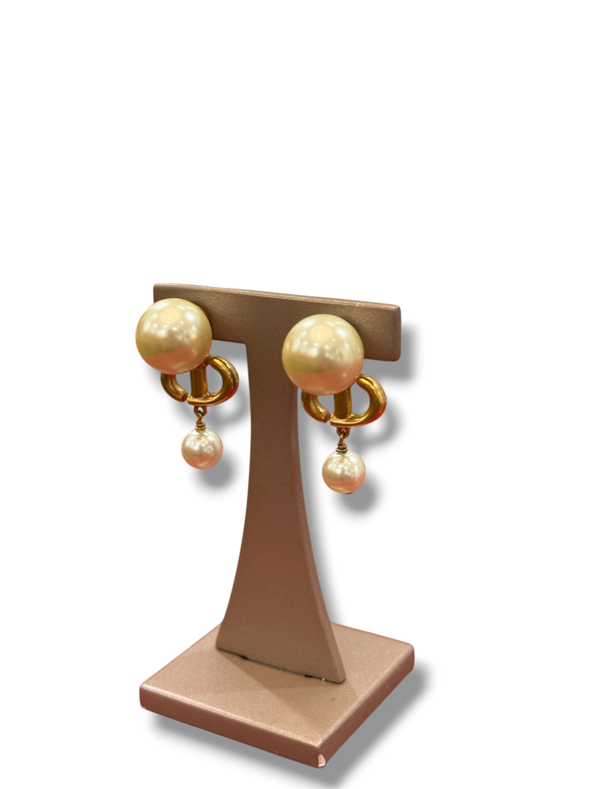 Dior - Boucles d’oreilles Tribales CD Strass