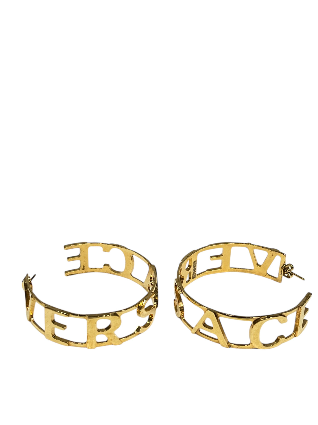 Versace - große goldene Creolen