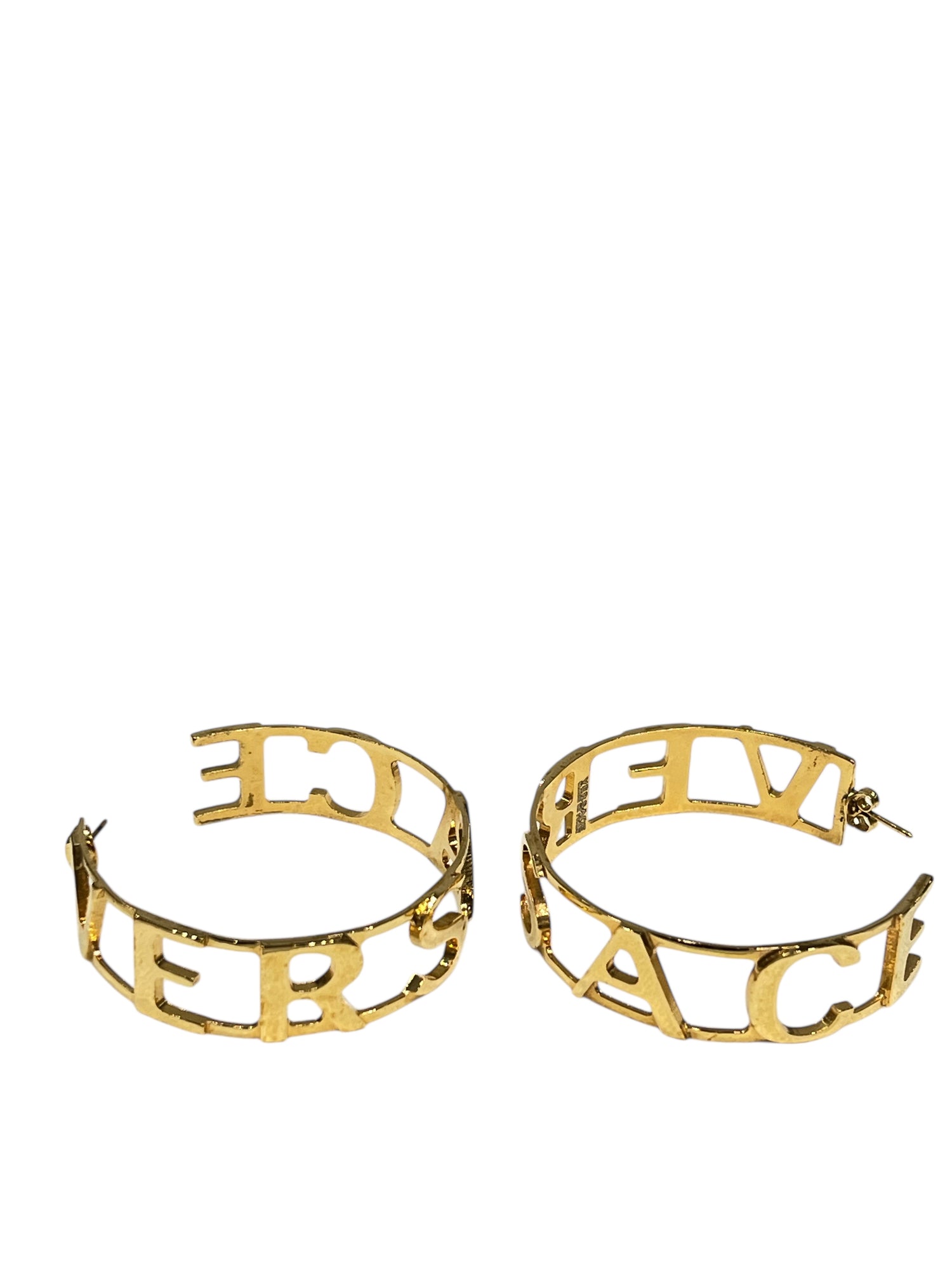 Versace - grandes créoles dorées
