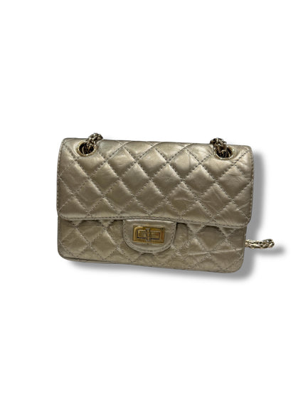Chanel - Sac Mini 2.55 mordoré