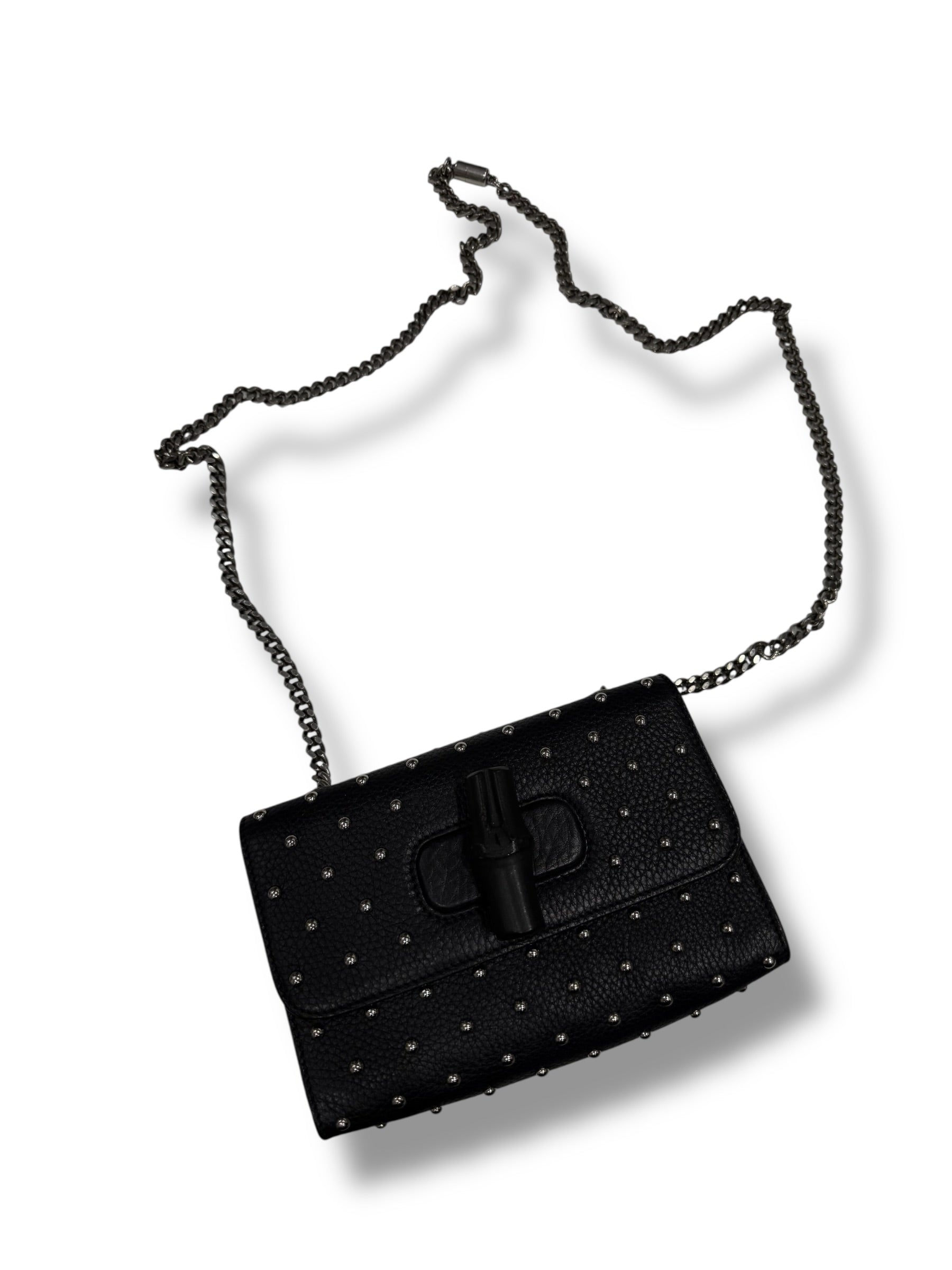 Sac Gucci Miss Bambou Stud Noir | Les Folies d’Eugénie