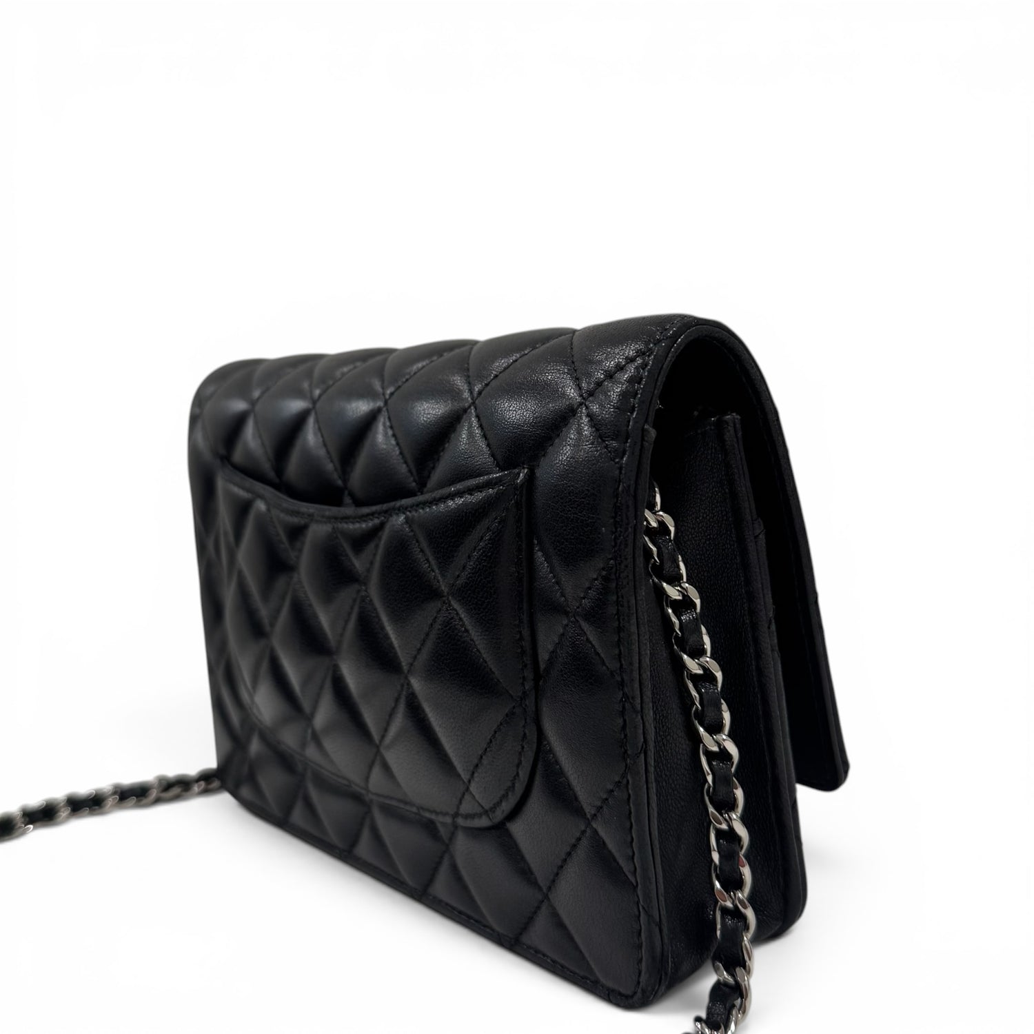 Chanel - Wallet on Chain cuir lisse noir