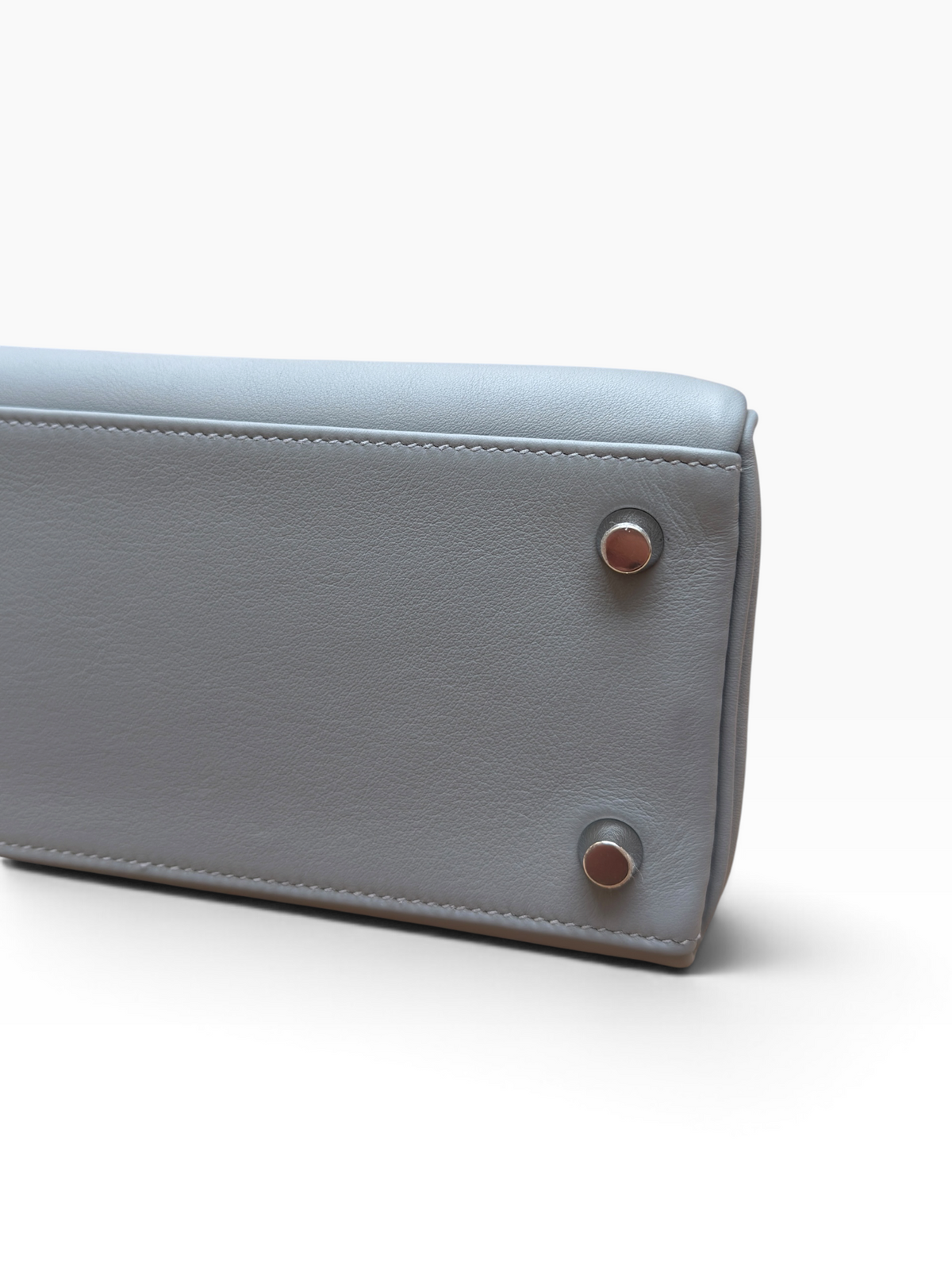 Hermès - Sac Kelly 25 Veau Swift Gris Pantin