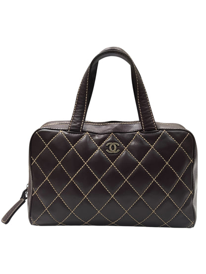 Sac Chanel -  Cuir Marron Wild Stitch | Les Folies d’Eugénie