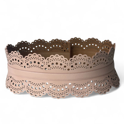 Alaïa - Ceinture large rose