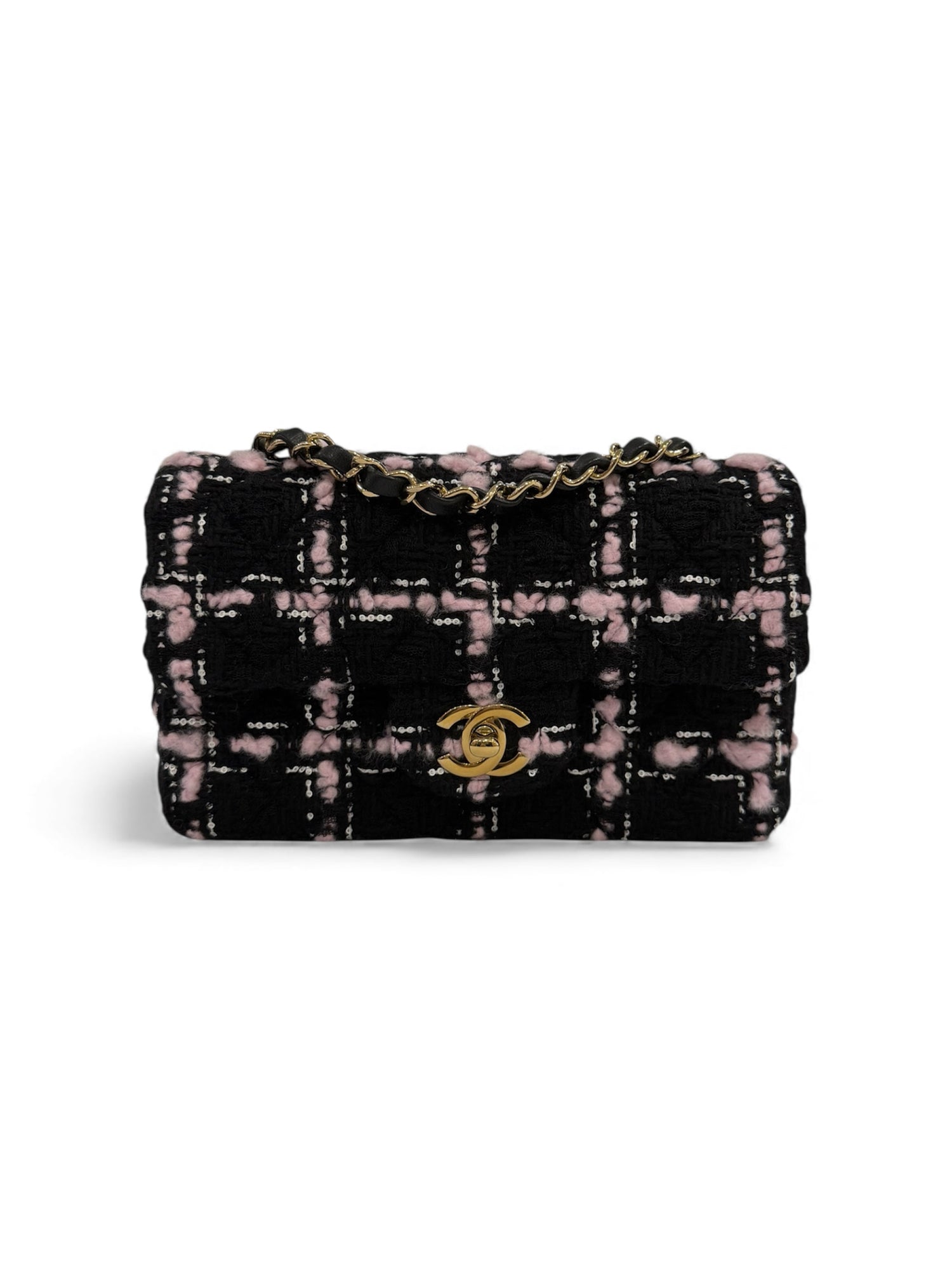 Chanel - Sac mini rectangulaire tweed 20cm