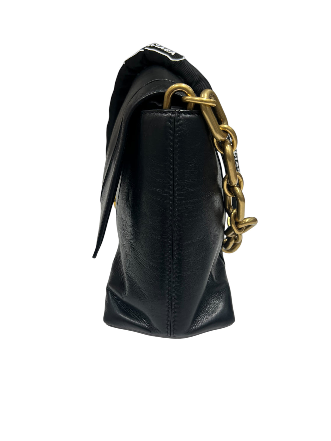 Balenciaga : downtown cuir noir