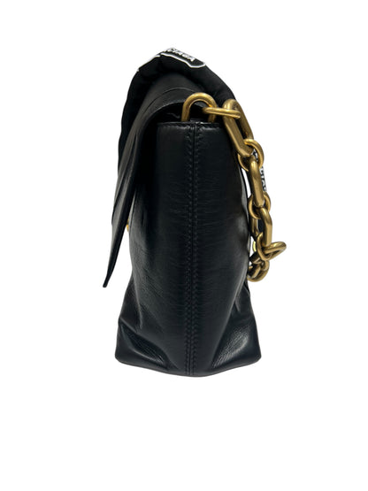 Balenciaga : downtown cuir noir