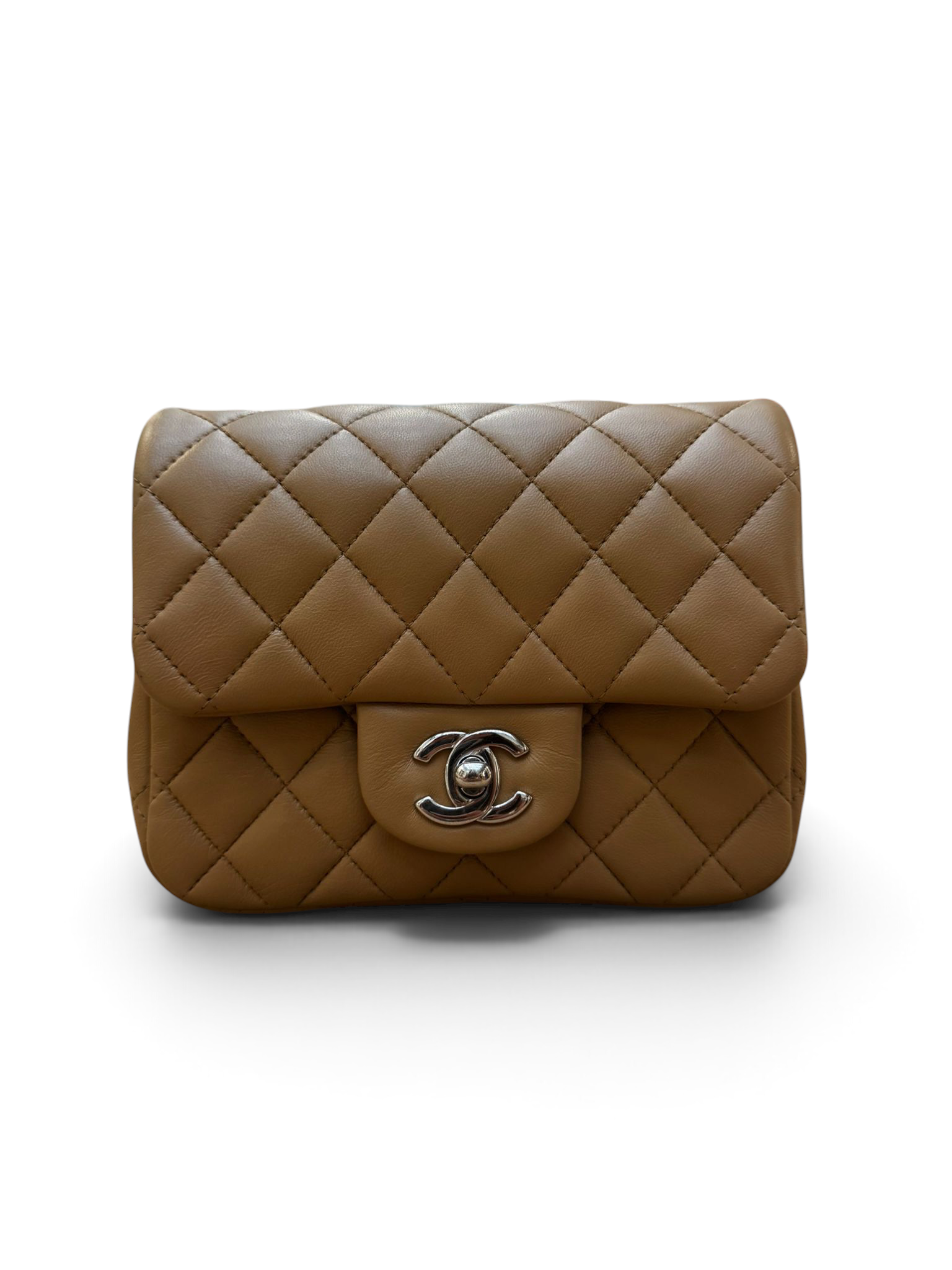 Chanel - Sac Mini Square Camel