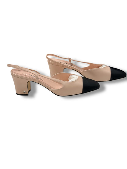 Chanel - Slingback rose nude T41