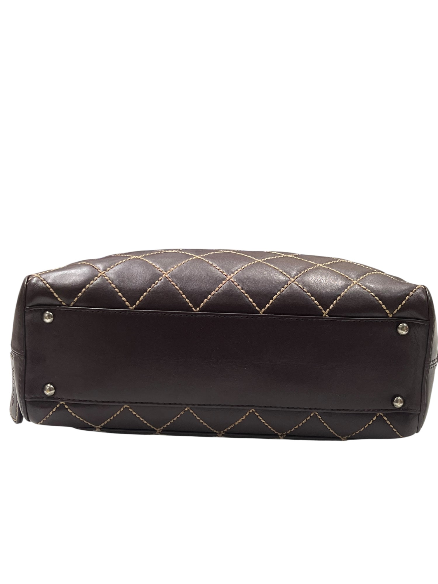 Sac Chanel -  Cuir Marron Wild Stitch | Les Folies d’Eugénie