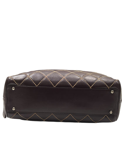 Sac Chanel -  Cuir Marron Wild Stitch | Les Folies d’Eugénie