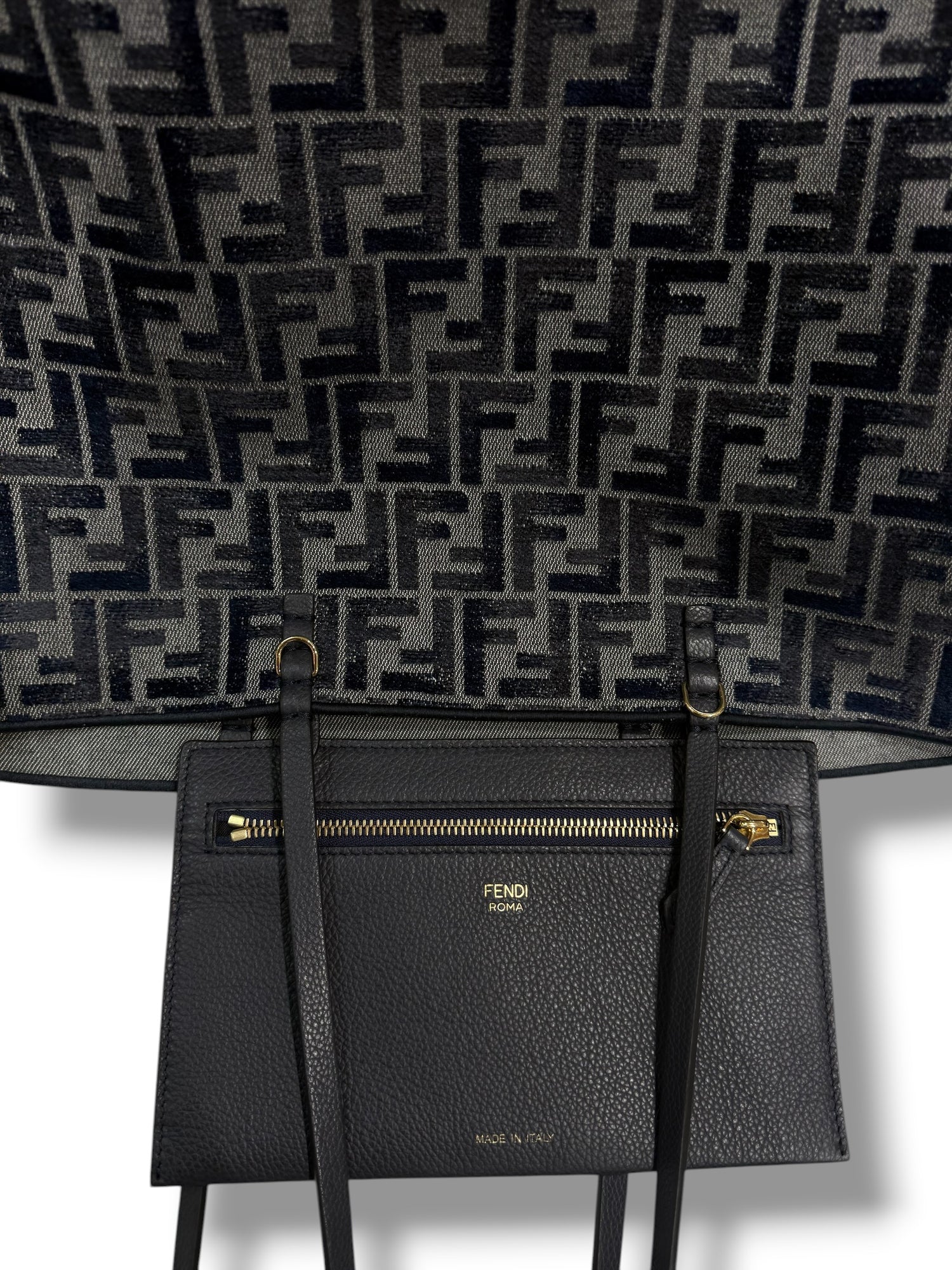 FENDI - Sac Cabas en toile monogramme tissu