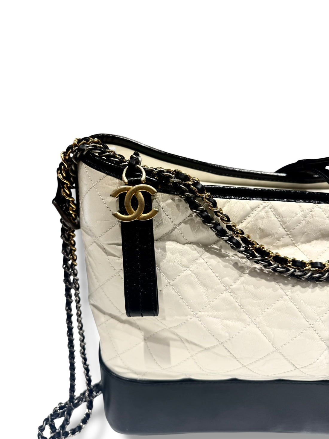 Chanel - Sac Gabrielle Noir &amp; Blanc GM