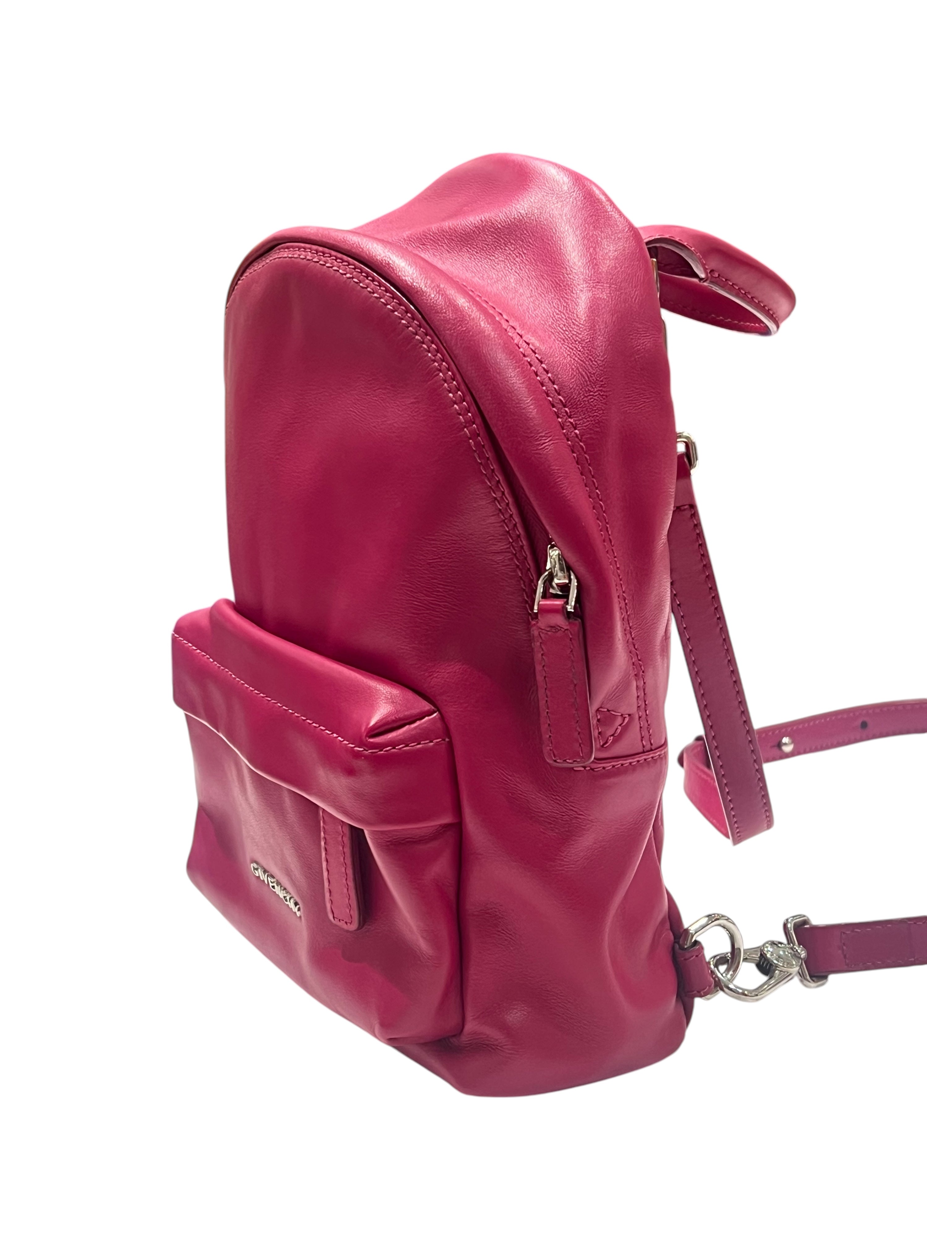 Givenchy - sac à dos mini cuir fushia