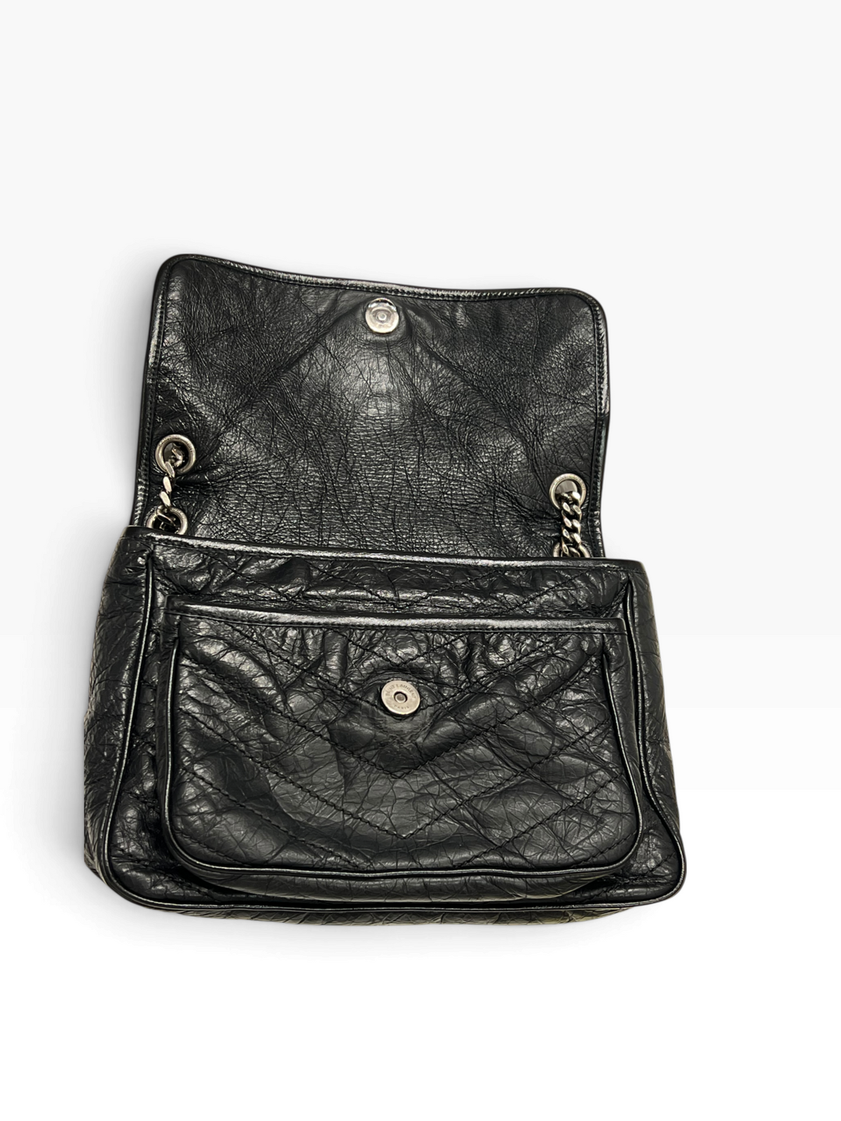 Saint Laurent - sac Nikki cuir noir all black