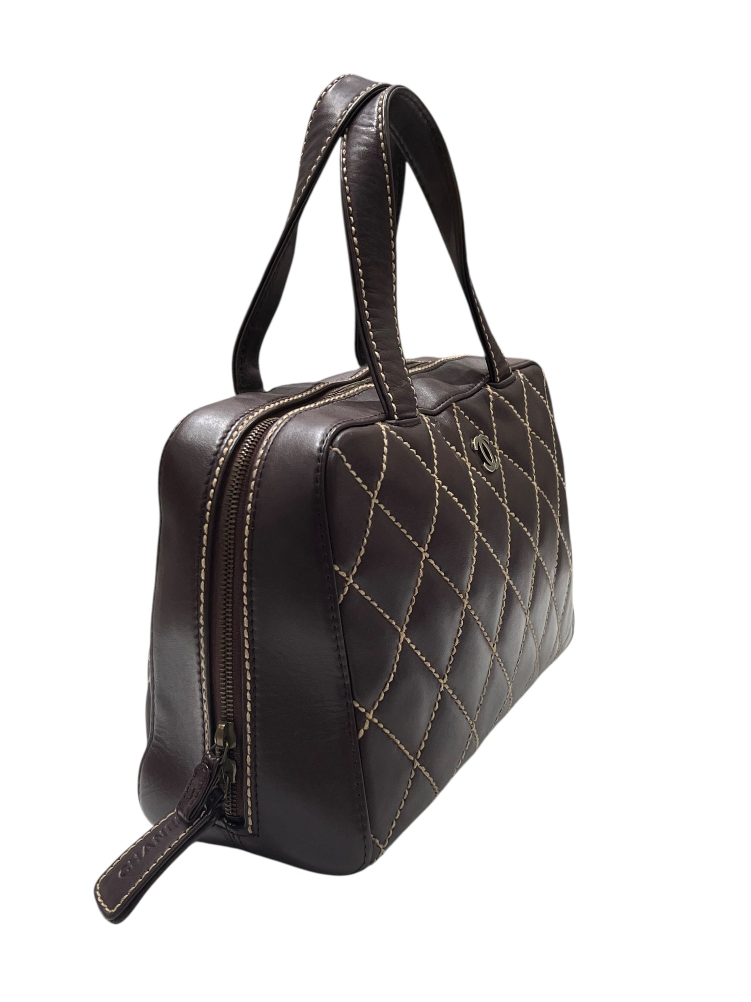 Sac Chanel -  Cuir Marron Wild Stitch | Les Folies d’Eugénie