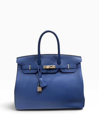 Hermès - Sac Birkin 35 Bleu France