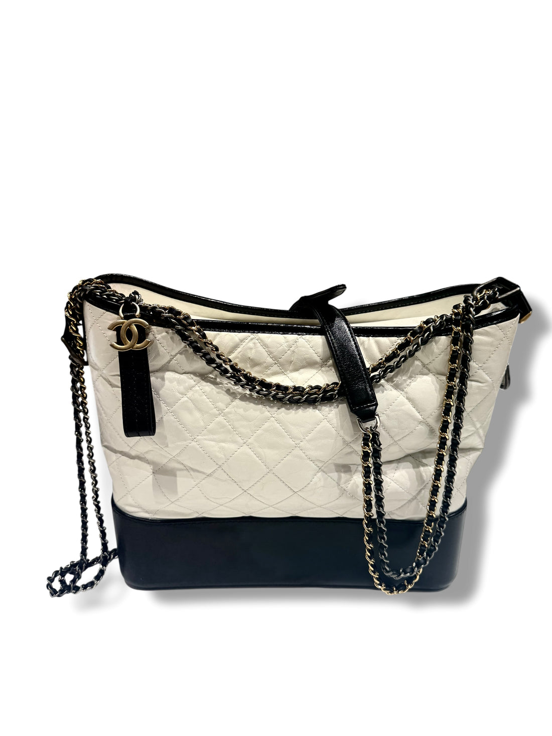 Chanel - Sac Gabrielle Noir &amp; Blanc GM