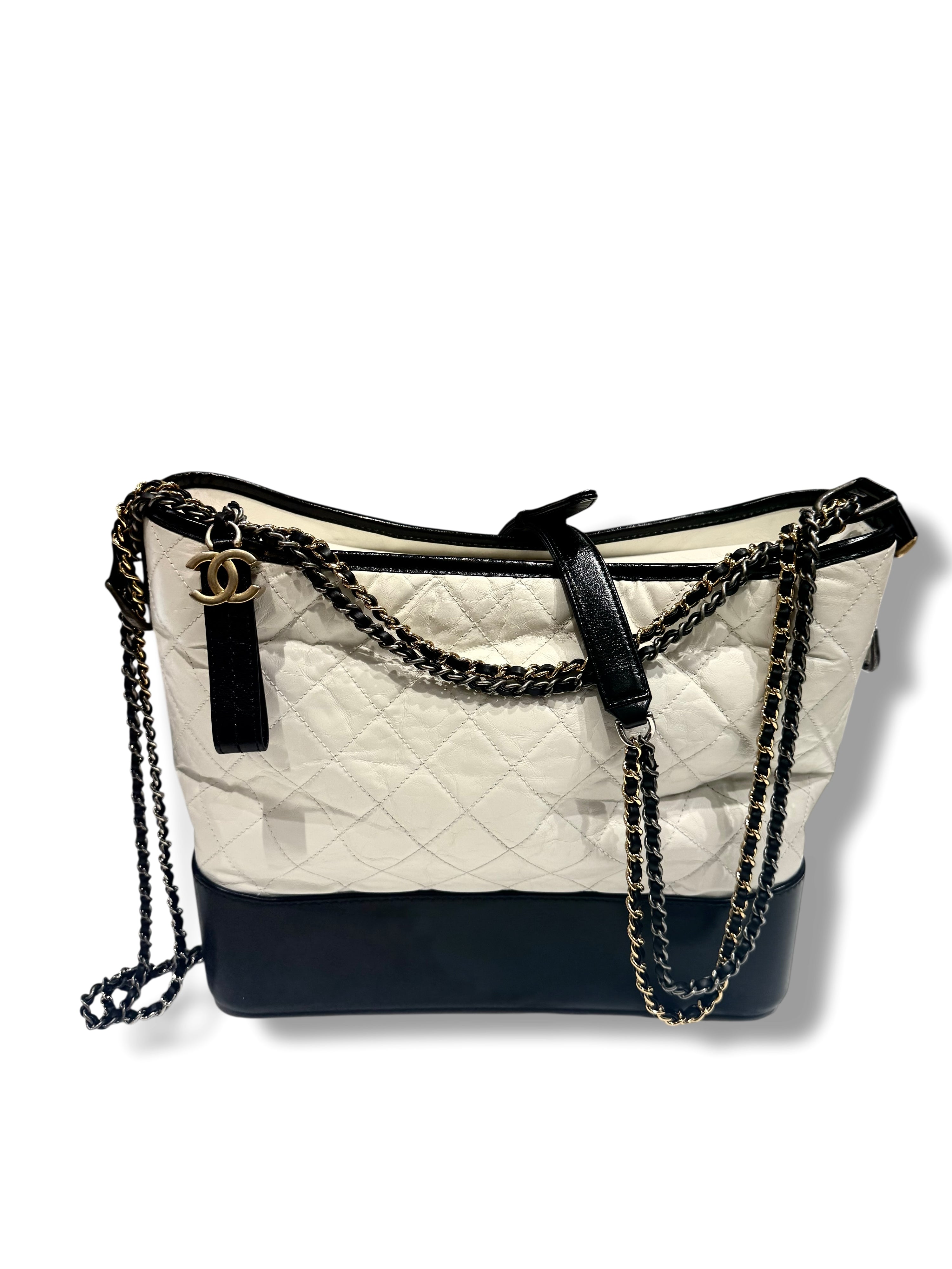 Chanel - Sac Gabrielle Noir &amp; Blanc GM