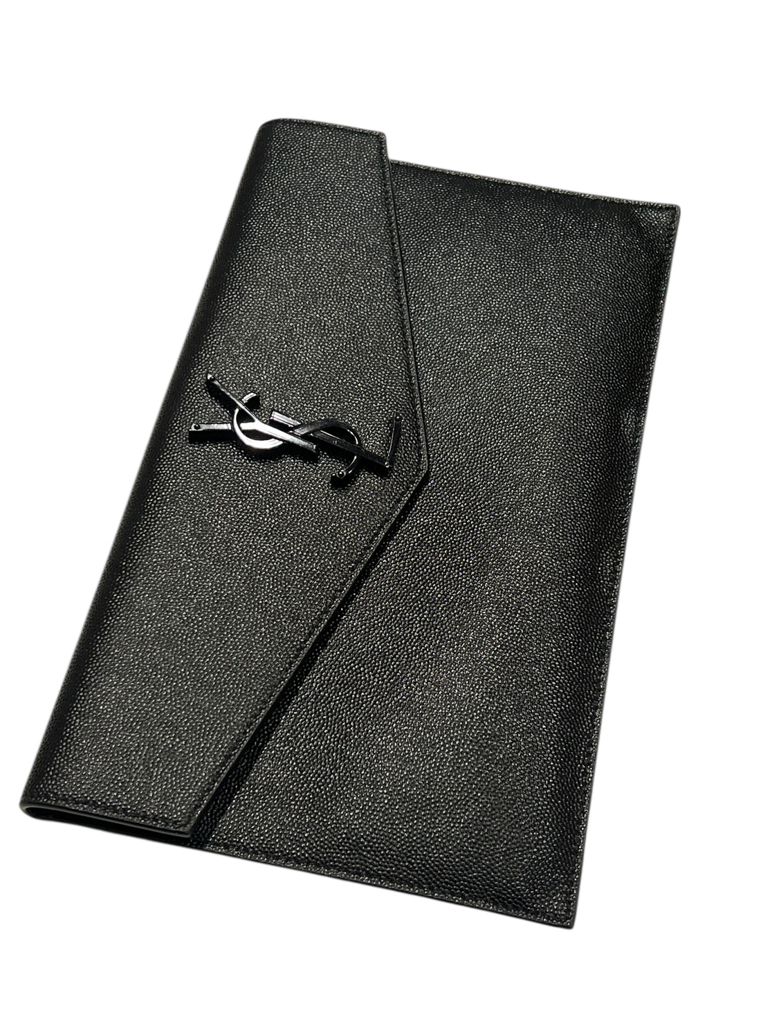 Saint Laurent - pochette uptown cuir noir