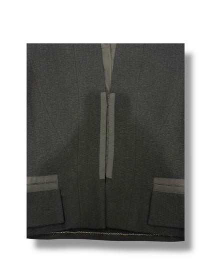 Chanel - Veste Laine Et Soie Noire T40 | Les Folies d&