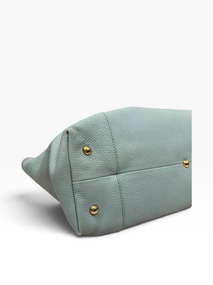 Gucci - Borsa tote in pelle martellata verde chiaro
