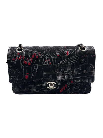 Chanel - sac Timeless classique médium parisian rooftop coton
