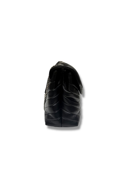 YSL - Sac Loulou cuir noir GM