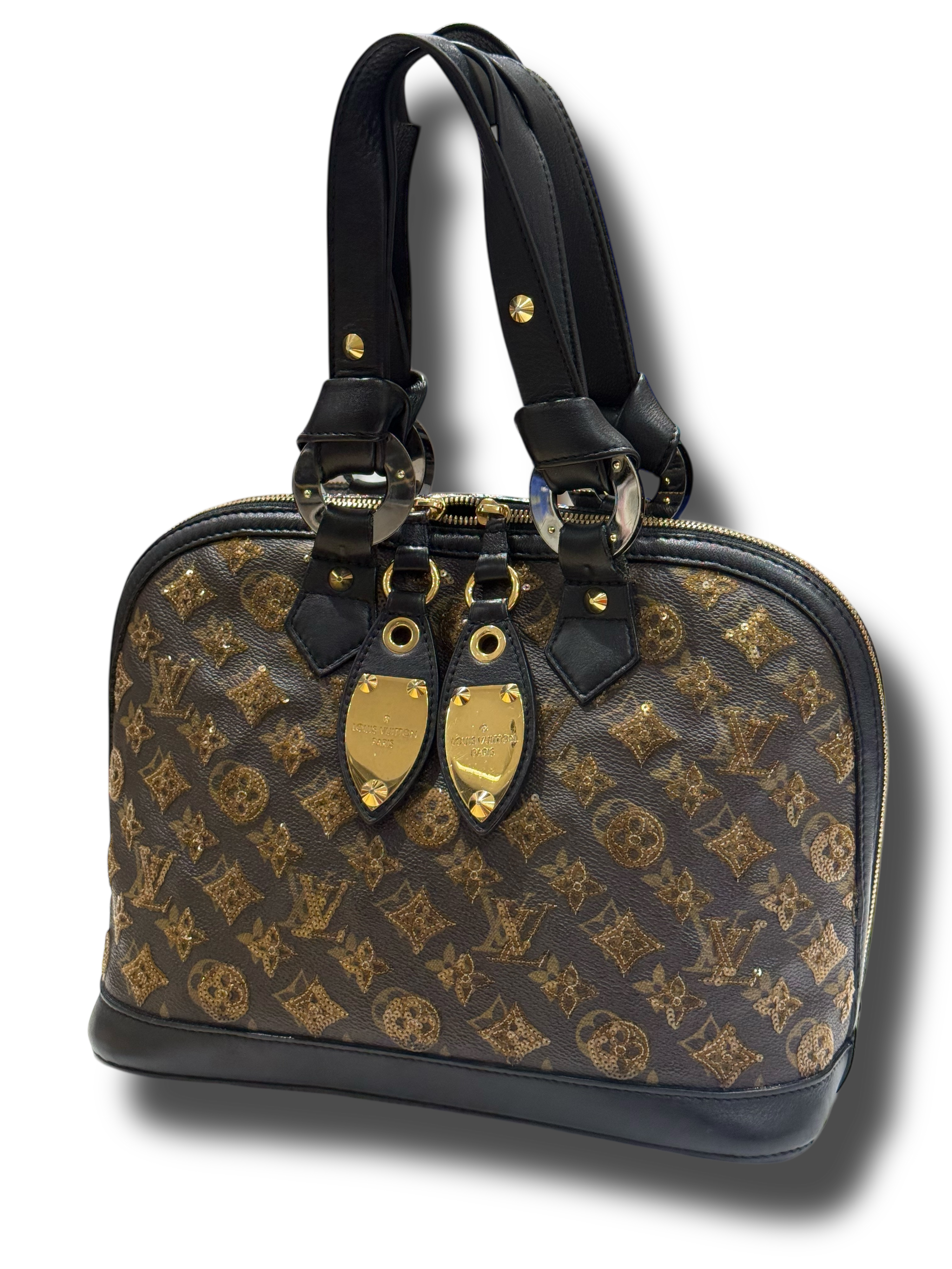 Louis Vuitton - Sac Alma MM monogramme paillettes
