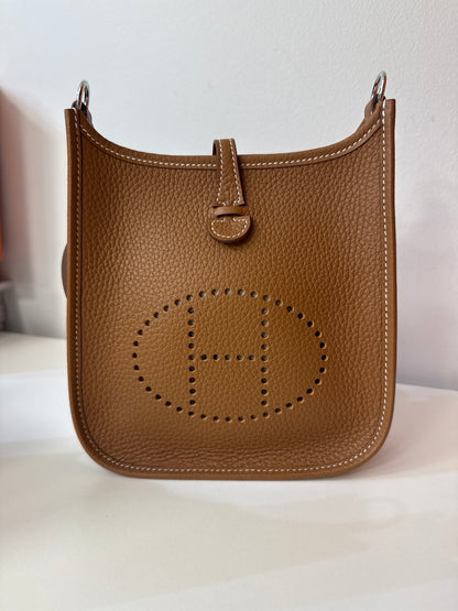 Hermès - Borsa Evelyne Mini Oro